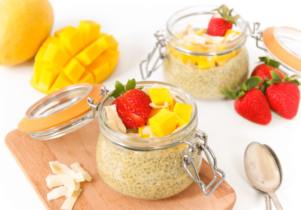 mango chia pudding