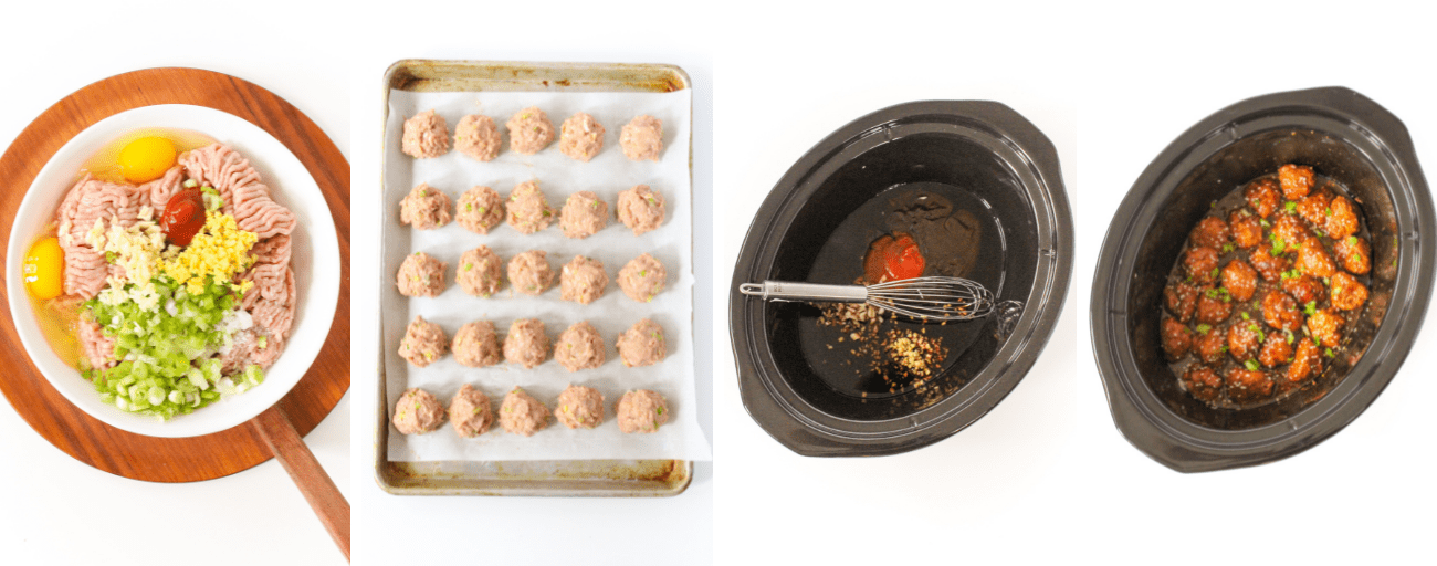 Honey Sriracha Turkey Meatballs (Crockpot) food