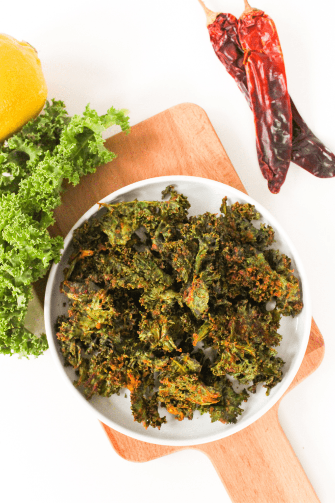 spicy kale chips