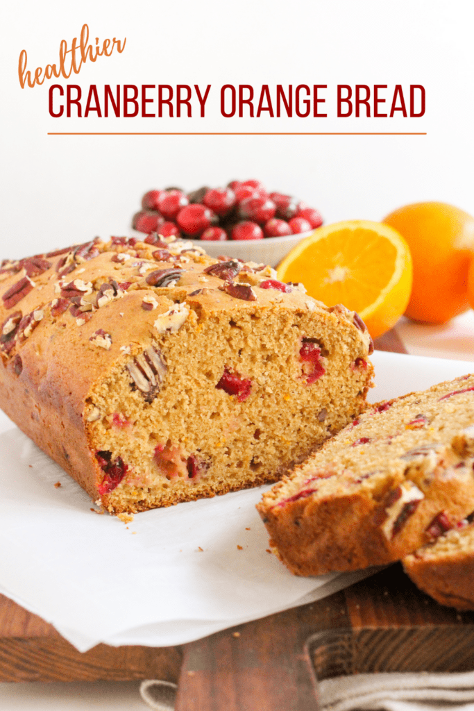 loaf of cranberry orange bread