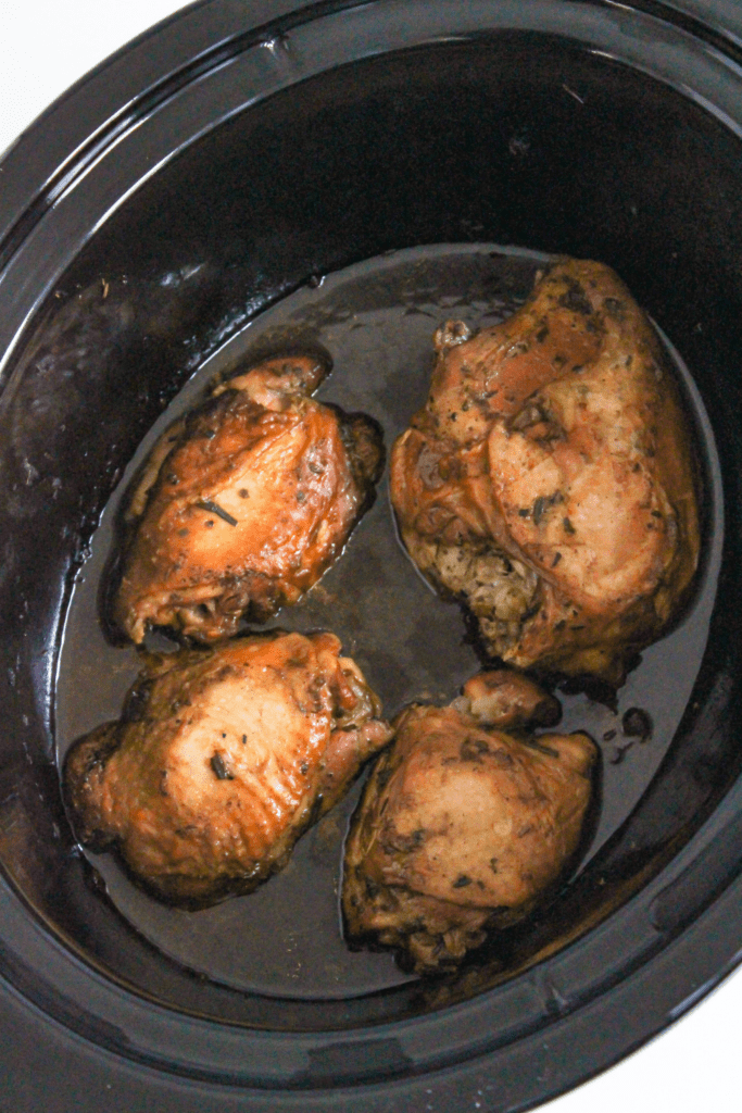chicken thighs in a crockpot