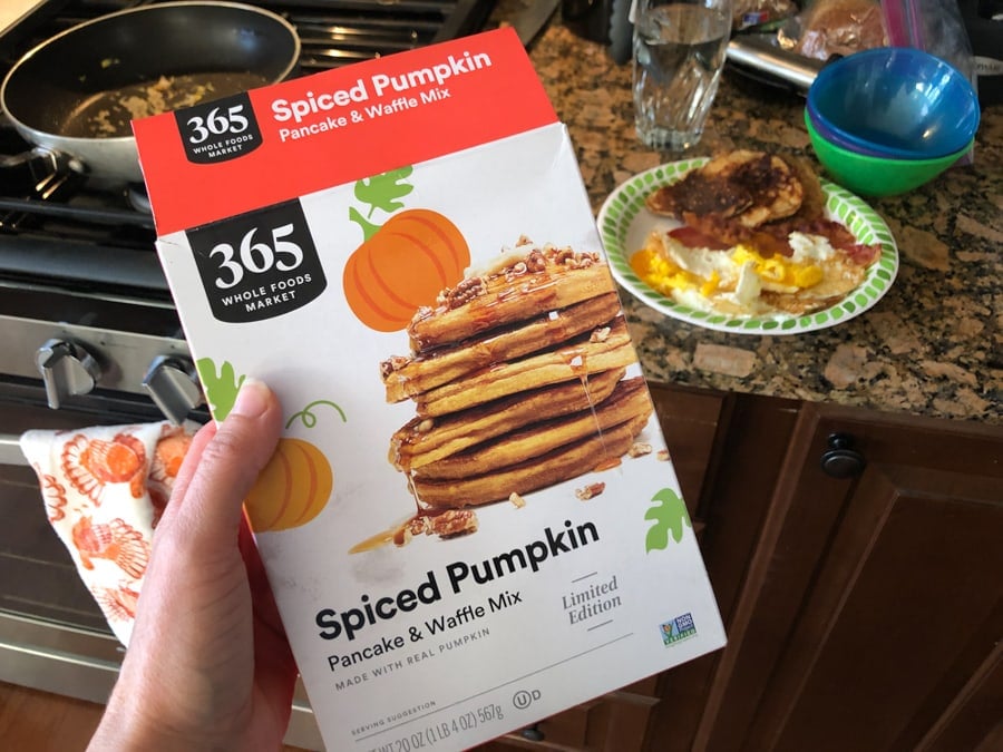 spiced pumpkin pancake mix from whole foods