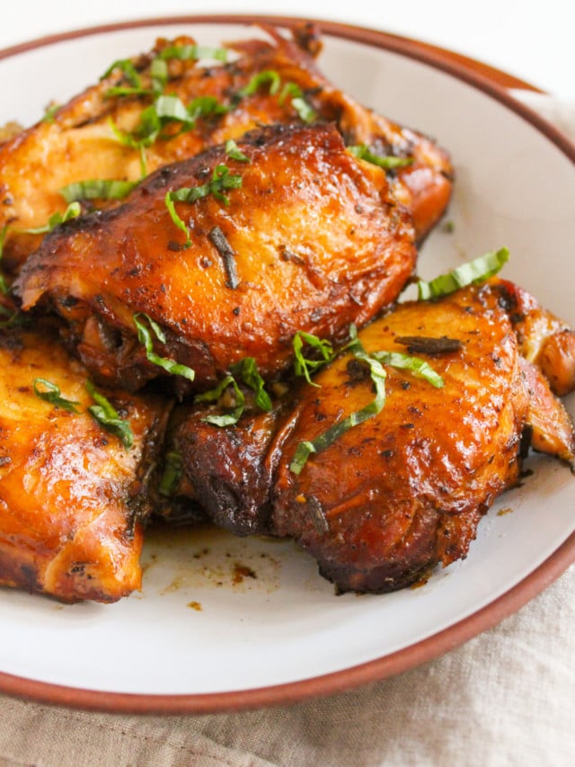 Slow Cooker Balsamic Chicken Recipe food