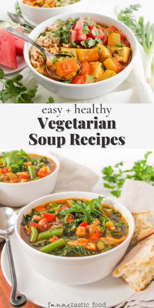 easy and healthy vegetarian soup recipes