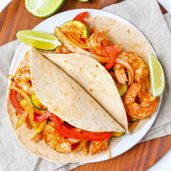 Sheet Pan Shrimp Fajitas