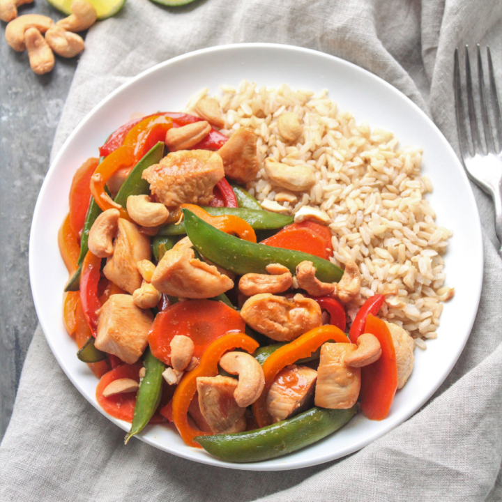 Teriyaki Snap Pea Stir Fry with Chicken