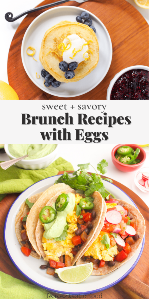 sweet and savory brunch recipes with eggs