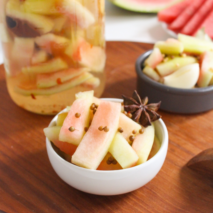 Fermented Watermelon Rind Pickles