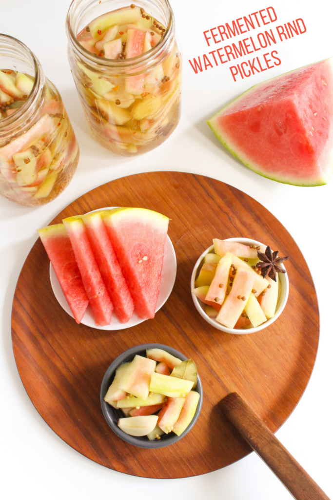 fermented watermelon rind pickles