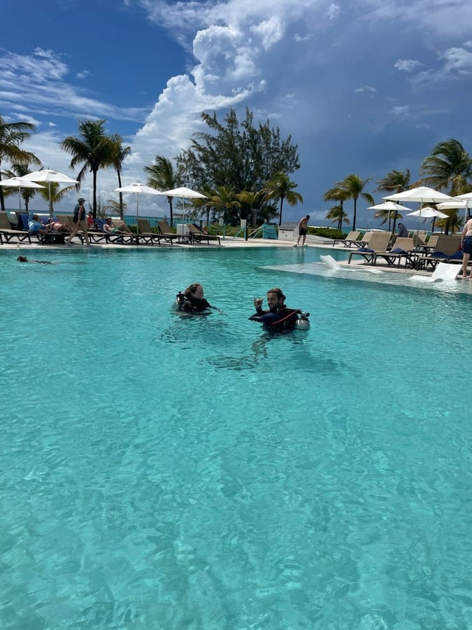 scuba dive refresh at club med turkoise