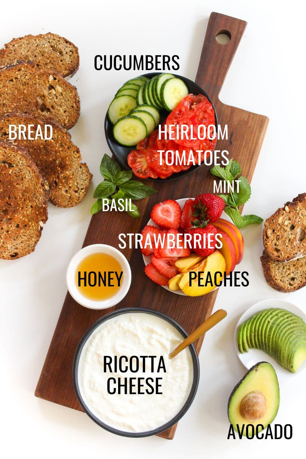 whipped ricotta toast ingredients