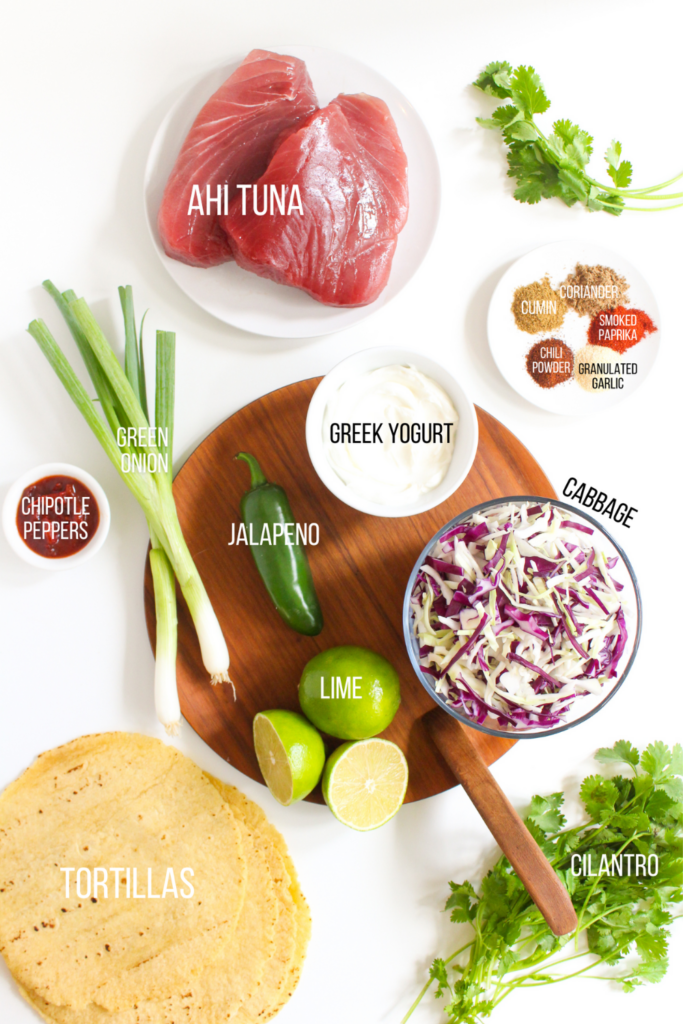 ahi tuna tacos ingredients