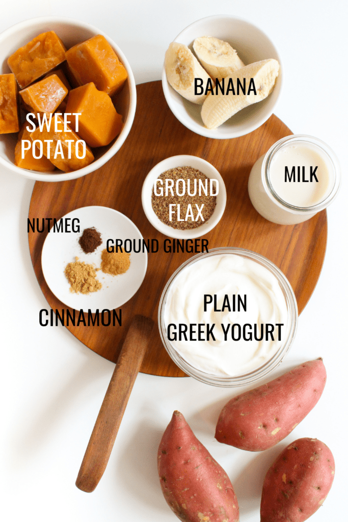 sweet potato smoothie ingredients