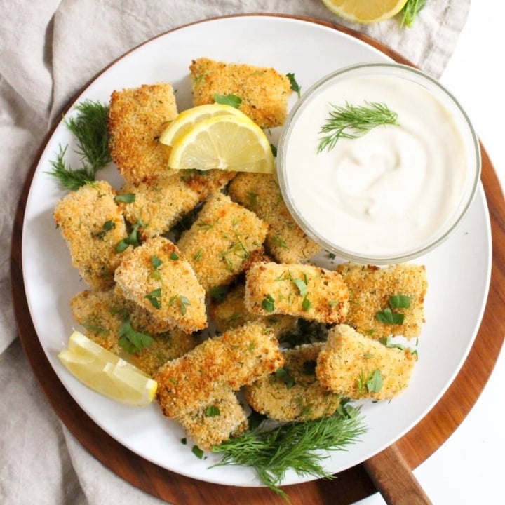 Crispy Baked Salmon Bites