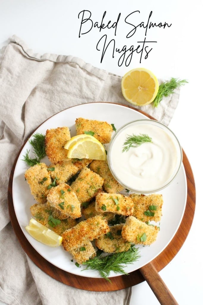 baked salmon nuggets