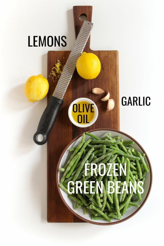 lemon garlic green beans ingredients