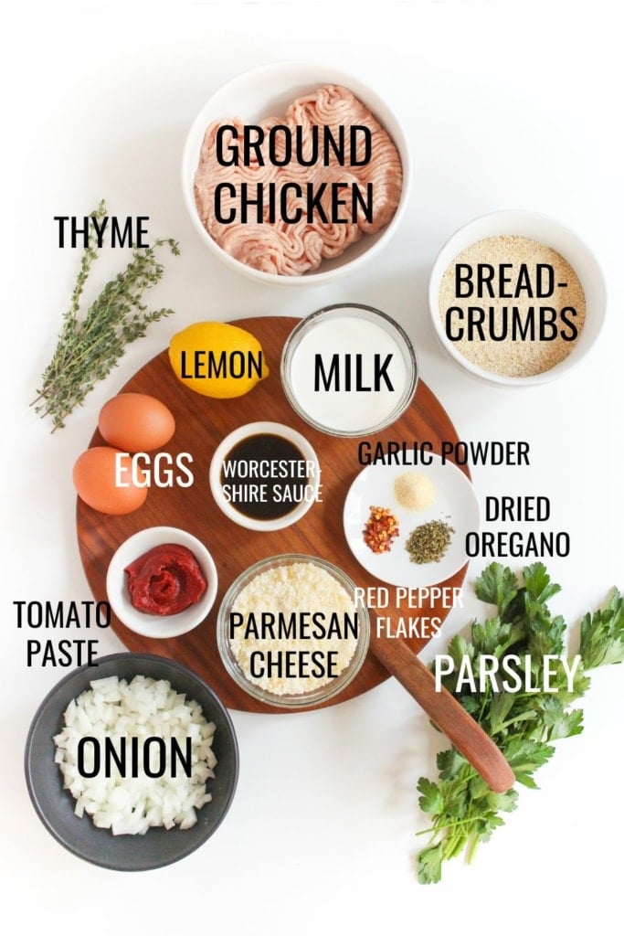 ground chicken meatloaf ingredients