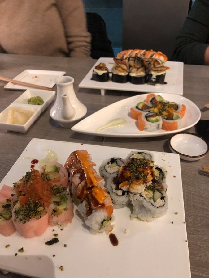 sushi from yume sushi arlington