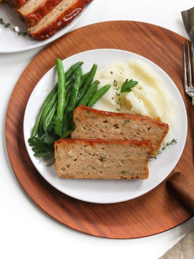 Glazed Ground Chicken Meatloaf Recipe food