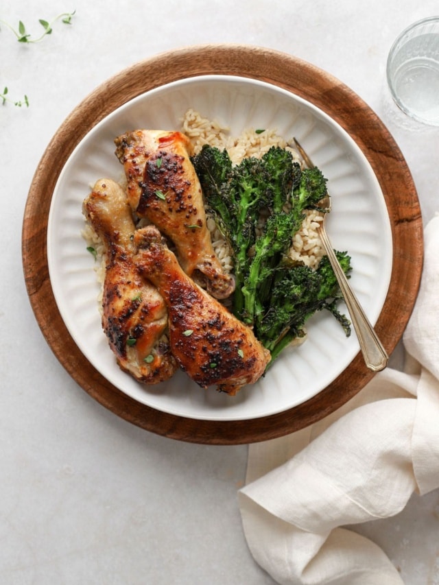 Crockpot Honey Mustard Chicken Drumsticks food