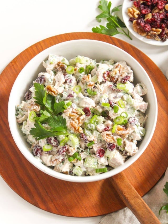 Cranberry Walnut Chicken Salad Recipe food
