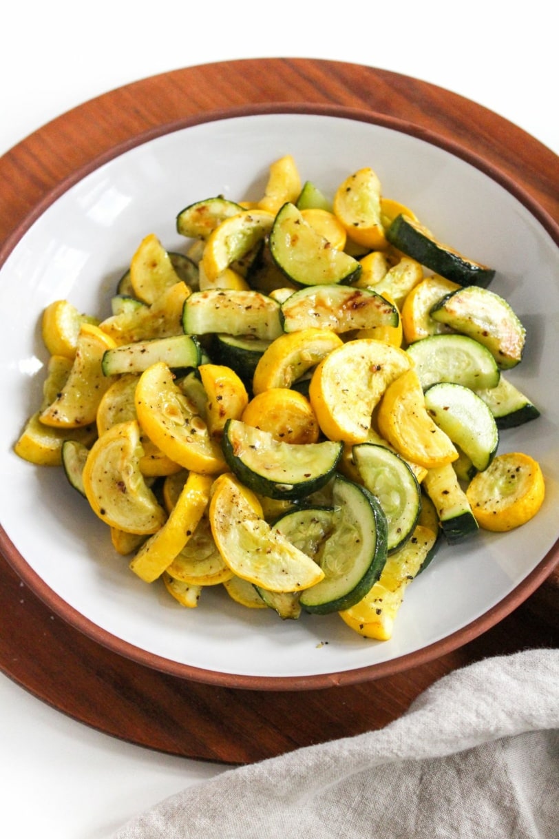 Oven Roasted Zucchini and Squash food