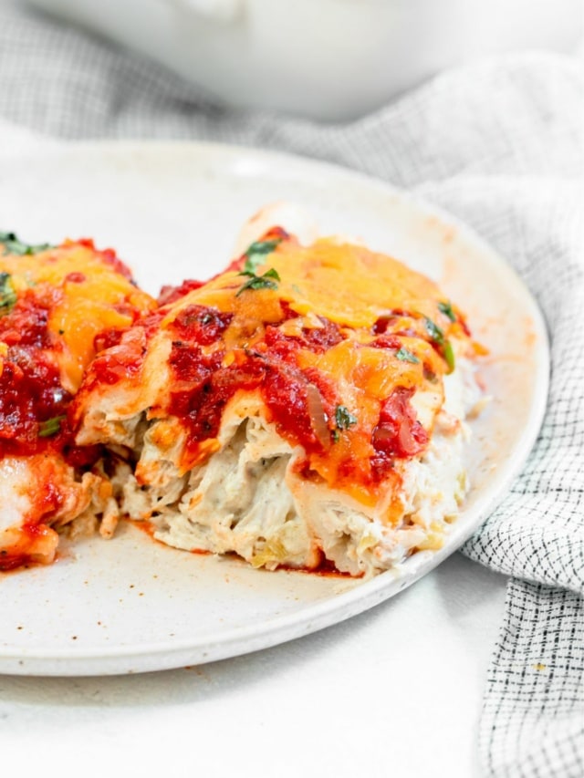 Healthy Chicken Enchiladas Recipe food