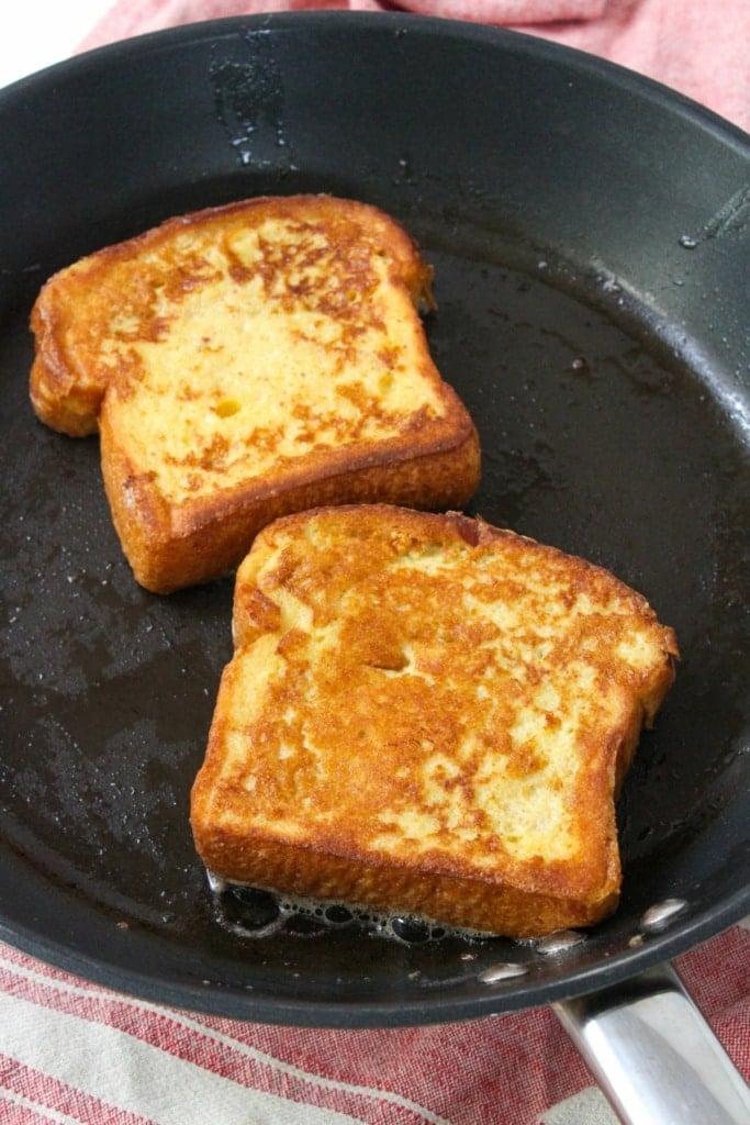 french toast in a skillet