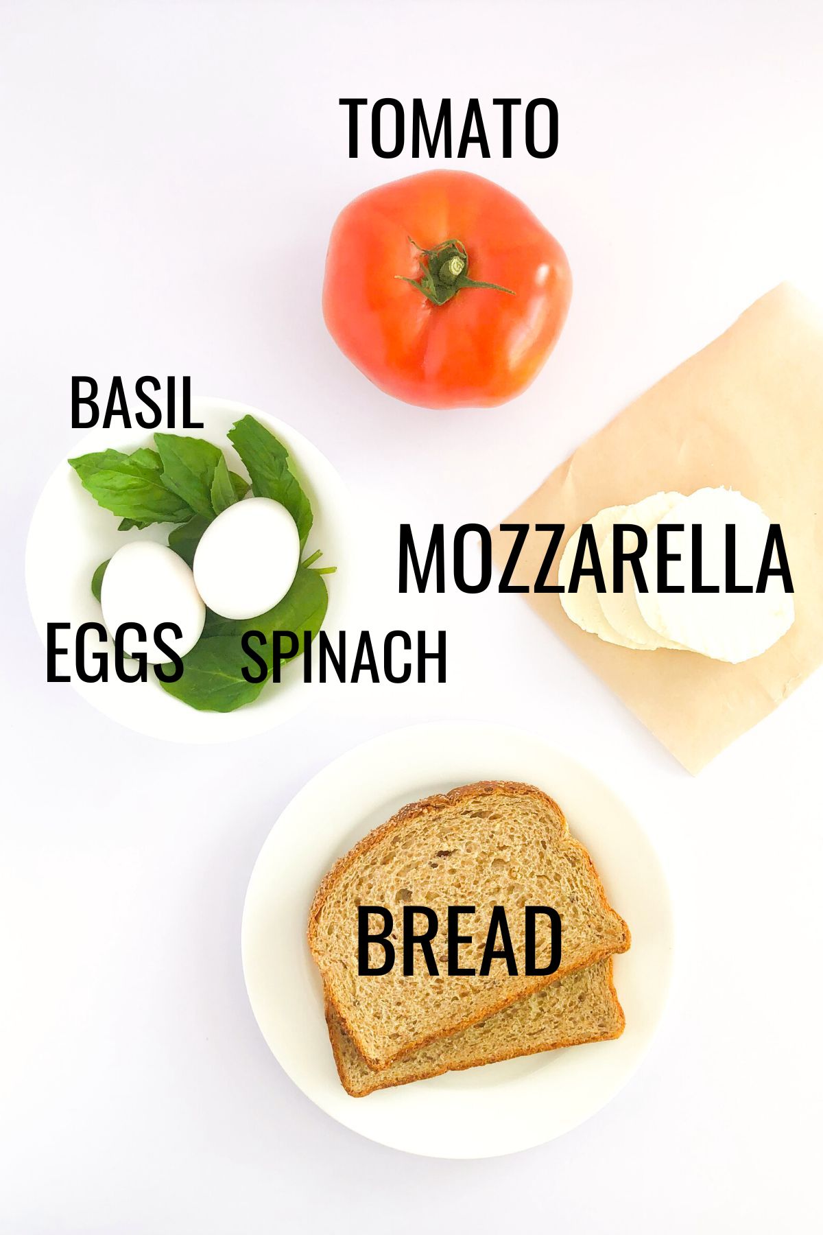 caprese scrambled egg sandwich ingredients