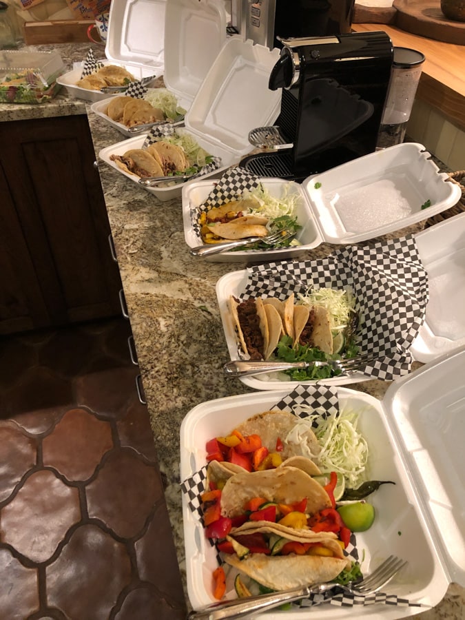 tacos on a counter