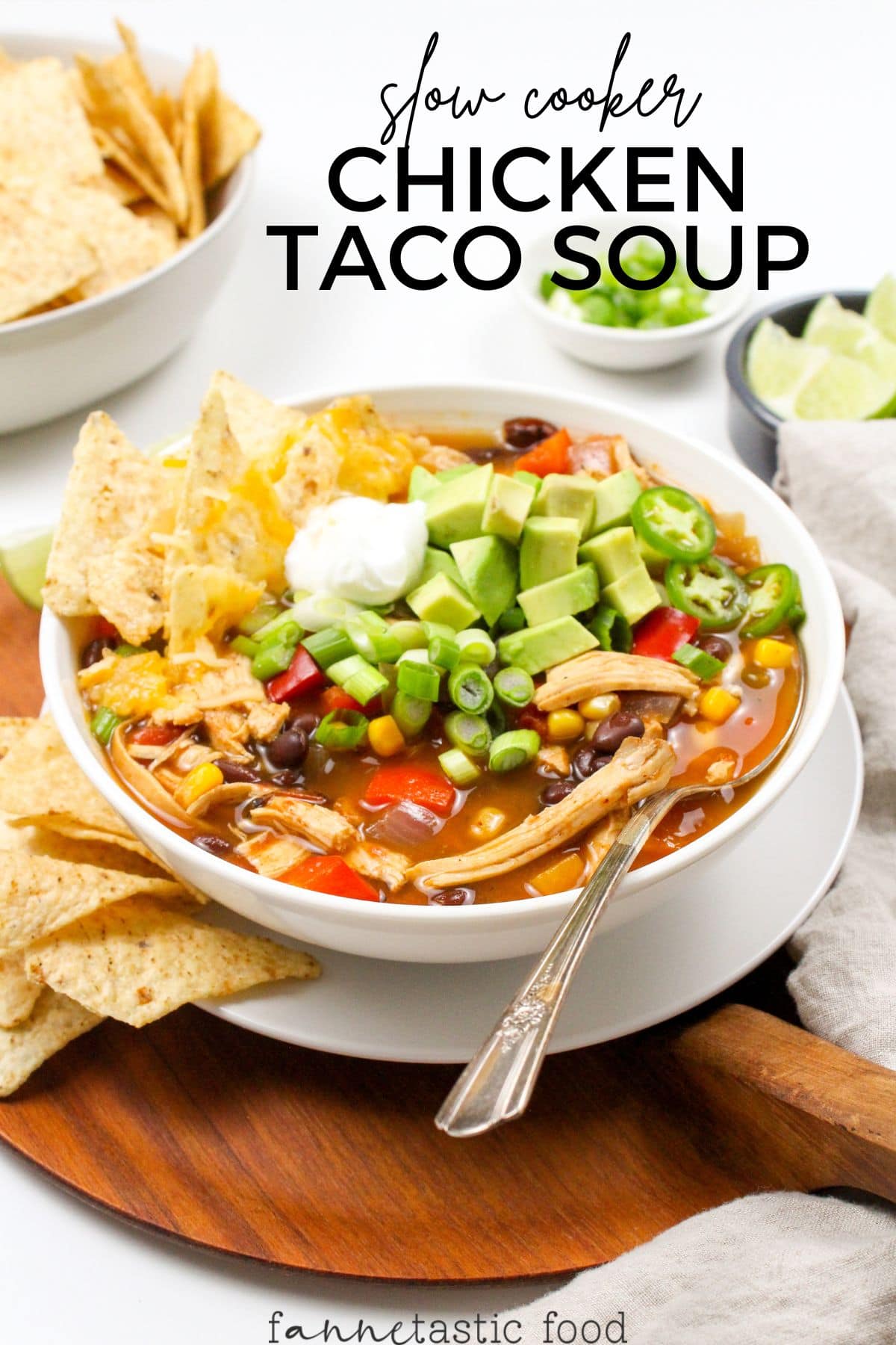 slow cooker chicken taco soup