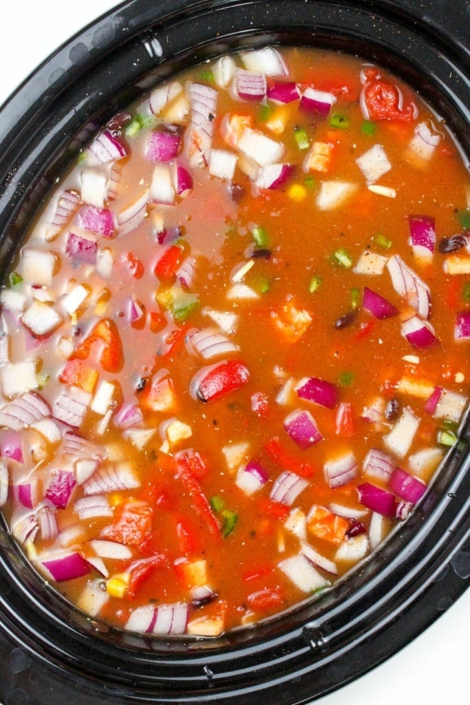 crockpot chicken taco soup