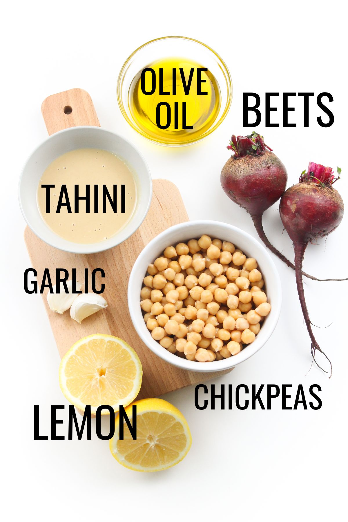 Beet Tahini Dip Ingredients
