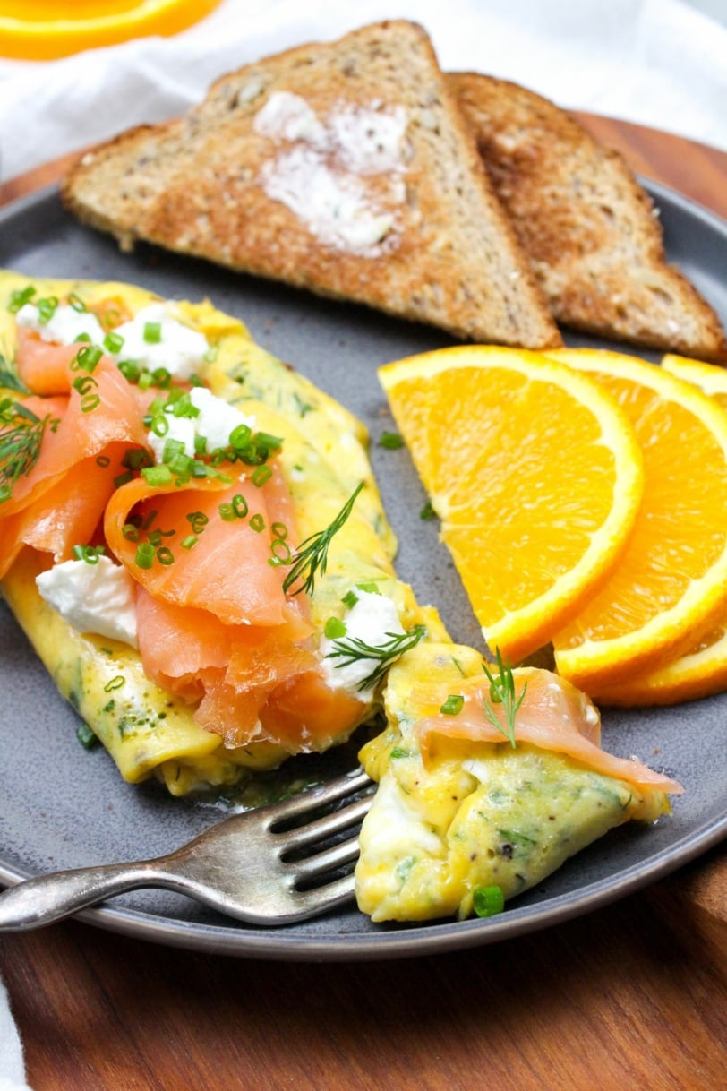 Smoked Salmon Omelette 3