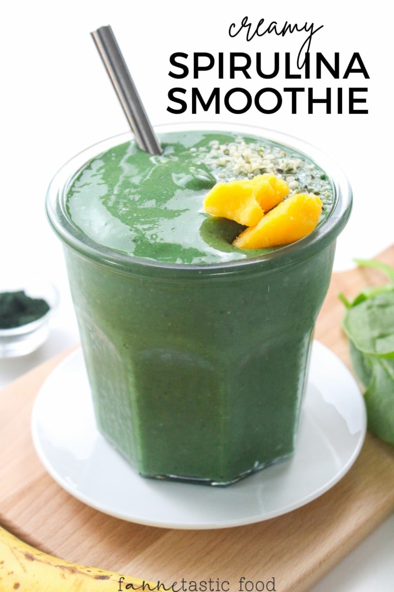 Creamy Nutrient Packed Spirulina Green Smoothie With Mango creamy-nutrient-packed-spirulina-green-smoothie-with-mango