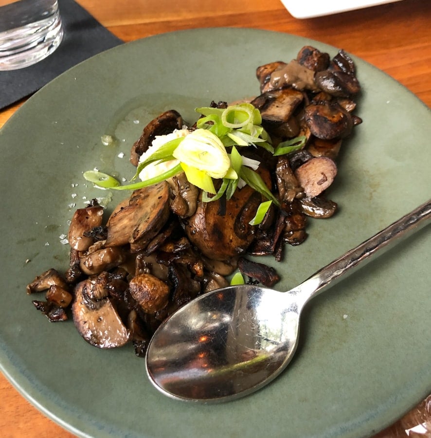mushrooms from vivo restaurant