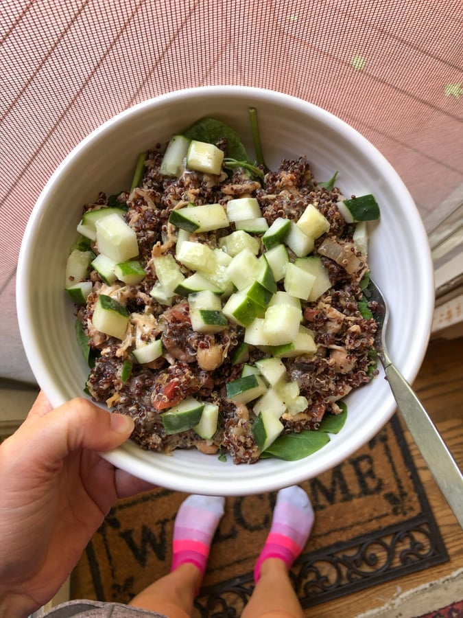 quinoa salad with veggies