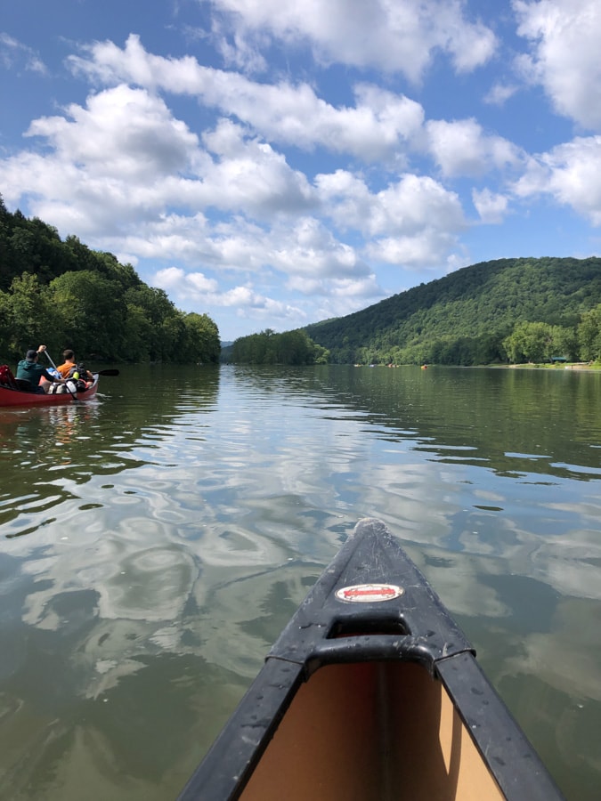 canoe on the allegheny river