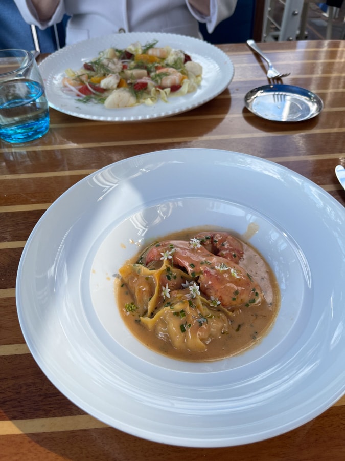 lobster ravioli from fiola mare