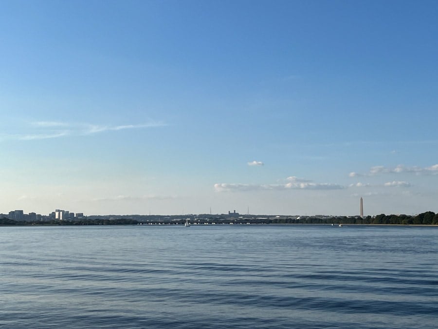 view of dc from the water