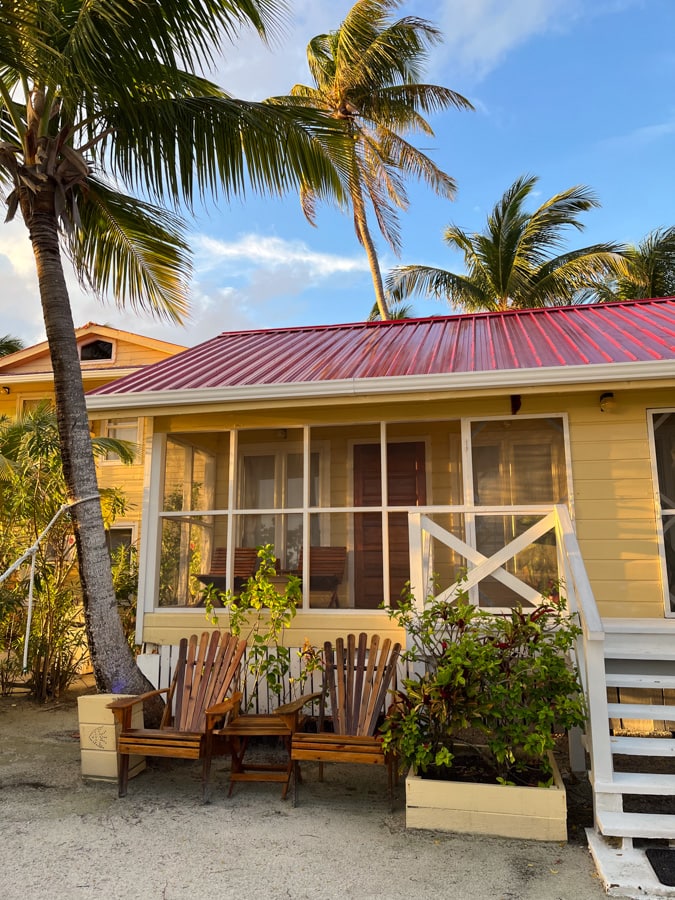 cabin at turneffe island resort