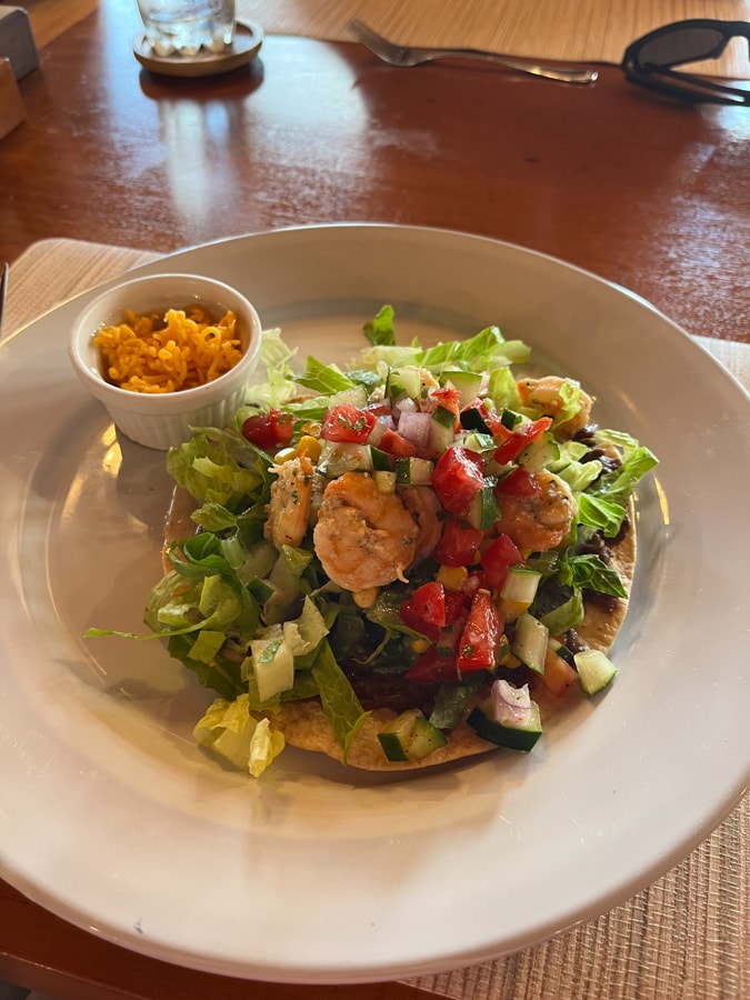 shrimp tostada