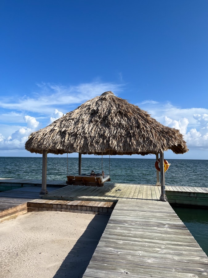 cabana with hanging bed