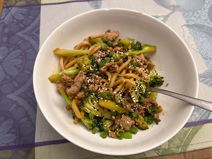 blue apron asian noodle dish