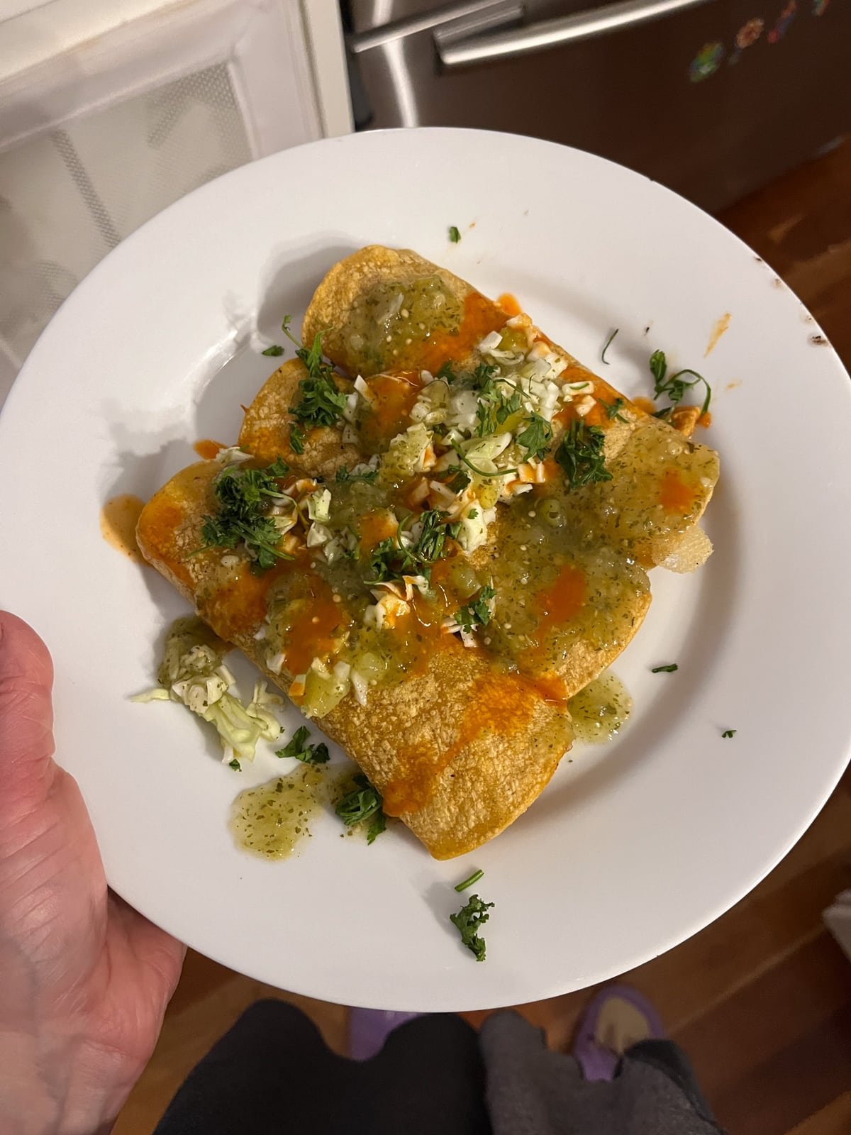 pork enchiladas with salsa verde