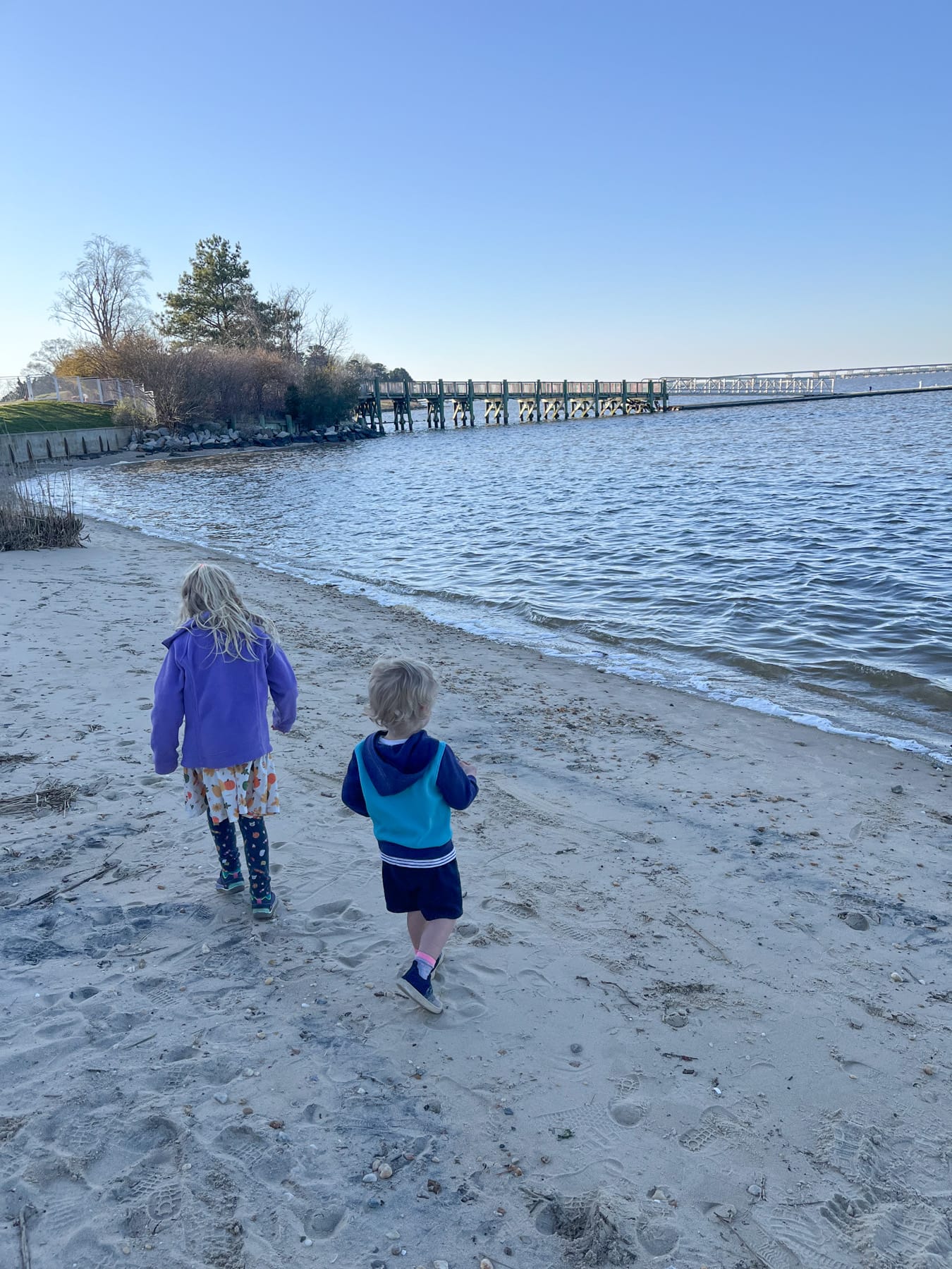 kids by the shore