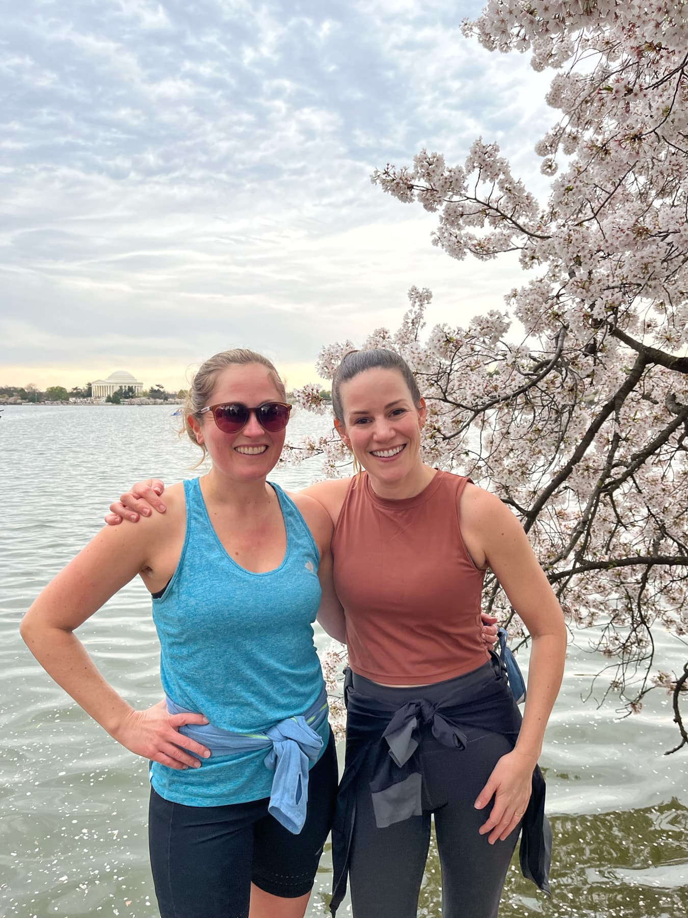 anne mauney and kathleen leverenz at cherry blossoms
