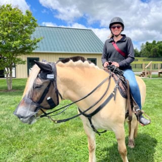 anne mauney on a horse